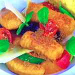 Tony Tobin Pumpkin Gnocchi, Roasted Beets, Cured Tomatoes, Pickled Mustard Seeds recipe on James Martin’s Saturday Morning