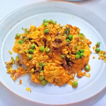 Karan’s cauliflower curry with coconut sauce and onion roti recipe on Jamie’s £1 Wonders