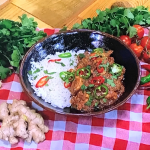 Simon Rimmer and Steph Magovan chicken curry with rice recipe on Steph’s Packed Lunch