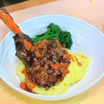 Dean Edwards slow cooker lamb shank roast recipe on Steph’s Packed Lunch