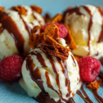 Simon Rimmer no churn vanilla ice cream with honeycomb recipe on Sunday Brunch