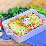 Simon Rimmer vegetable enchiladas recipe on Steph’s Packed Lunch