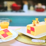 Juliet Sear Royal Battenberg cake with honey recipe on This Morning
