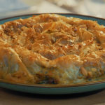 Claire Lara King oyster mushroom filo tart recipe for the Coronation on The One Show