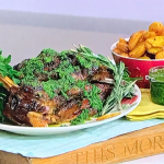 Phil Vickery roast shoulder of lamb with salsa verde recipe on This Morning