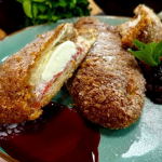 Freddy Forster deep fried croissant with ice cream and jam recipe on Steph’s Packed Lunch