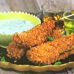 Simon Rimmer frickles with ranch dressing recipe on Sunday Brunch