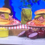 Peter Andre chicken burger with gherkins and slaw recipe on This Morning