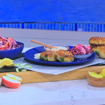 Shivi Ramoutar fish and chips fuss-free fishcakes with slaw recipe on This Morning