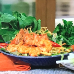John Torode BBQ spicy King Prawns with noodles recipe on This Morning