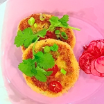 Shivi Ramoutar Thai crab cakes recipe on Oti Mabuse Breakfast Show