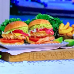 John Torode spicy Aussie burger with prawns, kimchi and chips recipe on This Morning