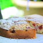 Clodagh McKenna raspberry summer bake ( Bakewell cake) recipe on This Morning