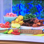 April Jackson Bank Holiday BBQ jerk ribs with corn and coleslaw recipe