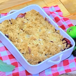 Ruby Bhogal Apple and Blackberry Crumble recipe on Steph’s Packed Lunched