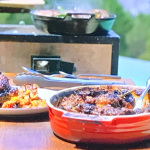 James Martin braised oxtail with Sherry, smoked pepper and tomatoes recipe on James Martin’s Spanish Adventure