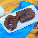 Simon Rimmer sticky ginger loaf with chocolate and ginger sauce recipe on Steph’s Packed Lunch