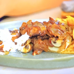 Sarit and Itamar’s mushroom sfiha with ricotta cheese and caramilised onions recipe on Jamie’s 5 Ingredients Meals