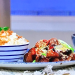 Gok Wan sweet and sticky soy chicken with honey, shallots and coconut rice recipe