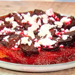 Simon Rimmer beetroot tatin with feta cheese and salad recipe on Sunday Brunch