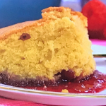 Juliet Sear jam sponge pudding with custard recipe on This Morning