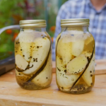 Marcus Wareing pickled pears with ginger and vanilla recipe on Tales from a Kitchen Garden