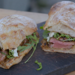 Marcus Wareing Sussex steak with a bacon, bourbon and chilli jam sandwich recipe on Tales from a Kitchen Garden