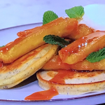 Anna Haugh sweet Pancakes with Caramelised Banana recipe on Morning Live
