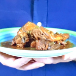 Michael Diacono rabbit stew with liver and peas on Ainsley’s Taste of Malta