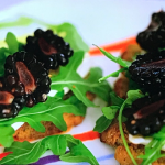 Prue Leith brie and blackberries with chilli jelly on soda bread on Prue Leith’s Cotswold Kitchen