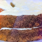 Tasha Stones carrot cake with pineapple and cream cheese icing recipe on Lorraine
