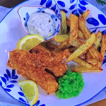 Becky Excell cornflake fish fingers with mushy peas and tartare sauce recipe