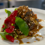 Andi Oliver (lobbyish) beef brisket with chicken wings, ale, mustard and pearl barley recipe on Andi Oliver’s Fabulous Feast