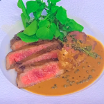 James Martin Welsh wagyu steak with chips, Peppercorn Sauce and salad recipe on James Martin’s Saturday Morning