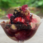 Nigel Slater fruit patch pudding with berries and lemon liqueur on Nigel Slater’s Simple Suppers