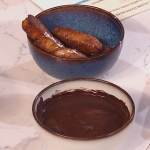 Briony May Williams chocolate sauce with crumpets churros recipe on Morning Live