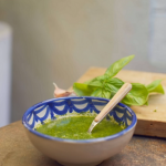 Marcus Wareing pistou sauce with fresh basil recipe on Simply Provence