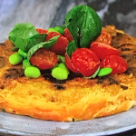 Simon Rimmer Courgette Frittata with Tomato salad recipe on Sunday Brunch