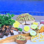 John Torode sticky BBQ pork ribs with corn muffins and an apple and fennel slaw recipe