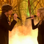 Taylor Swift and Gary Lightbody perform The Last Time  on The X Factor result show in disco week