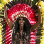 Sinitta semi naked outfit at X Factor 2014 Judges Houses in Los Angeles.raise eyebrows 