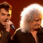 Adam Lambert and Queen performs somebody to love with X Factor UK contestants on results show